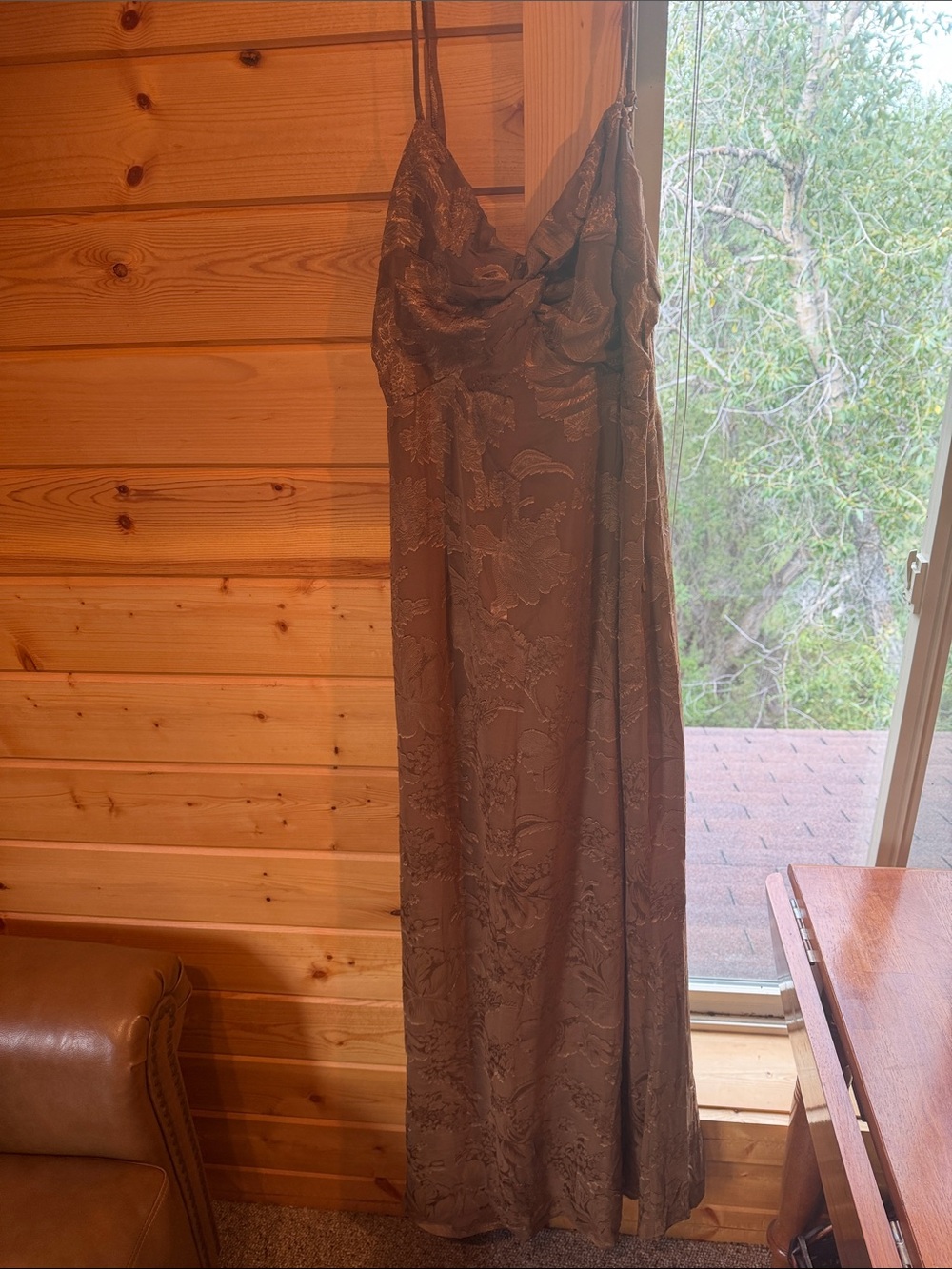 Elegant Brown Formal Dress